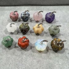 5pc wholesale Natural Halloween pumpkin skull Quartz hand Carved crystal gift picture