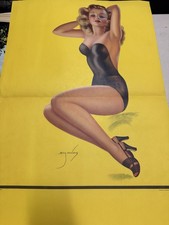 Vintage 1946 Billy Devorss Pin-Up Calendar Salesman Sample LARGE 20” X 45” picture