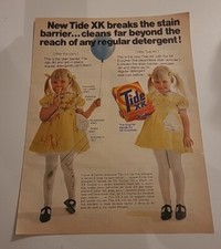Vtg 1968 Tide Laundry Detergent Print Ad Genuine Advertisement Ephemera 10x13 picture