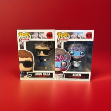Funko Pop Movies “They Live” Vinyl: John Nada #974 And Alien #975 COMPLETE set picture