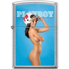 Zippo Windproof Pocket Lighter Playboy October 2012 Street Chrome Metal XC533 picture
