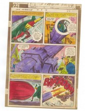 Micronauts #13 pg 18 Original Comic Art Marvel Color Guide Mr Miracle 1979 picture