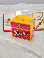 Vintage 1986 Stroh's Beer Playing Cards 2 Sealed Decks in Mini Case Box Breweria picture
