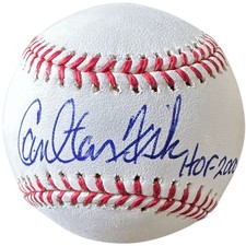 Carlton Fisk Autographed Baseball w/