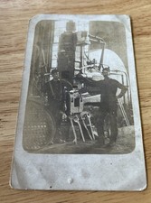 Antique RPPC Postcard Occupational Factory Workers Machine Tools Forest Ohio RFD picture