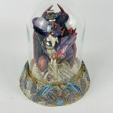 Dragonfate By Franklin Mint - Hand Painted Michael Whelan - Glass Dome picture