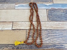 Natural Rudraksha Seed Mala 108 Beads Prayer Beads India picture