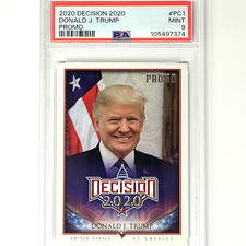 POP 13 PSA 9 MINT💎2020 Decision #PC1 Donald Trump Foil PROMO Card🚀USA MAGA🔥 picture