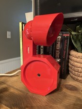 Vintage 70s Light-Horse Bolt Shaped Desk Lamp Designed By Reiley-Moustakas Red picture
