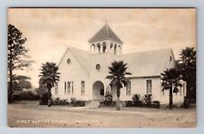Starke FL-Florida, First Baptist Church, Antique Vintage Souvenir Postcard picture