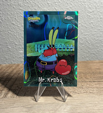 Topps 2025 Chrome SpongeBob SquarePants Mr. Krabs #28 Serial #/199 picture