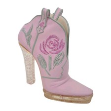 🚨Just The Right Shoe Glittering Cowgirl By Raine Stepping Out J090611 Miniature picture