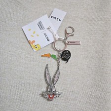 Looney Tunes X Aldo Bugs Bunny Bling Keychain Bag Charm Limited Edition NWT picture
