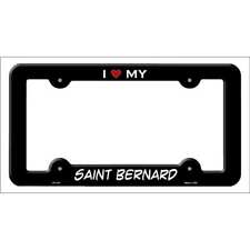 Saint Bernard Novelty Metal License Plate Frame LPF-247 picture