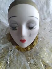 Vintage LADY JESTER Porcelain Doll Hand Painted Flexible Arms & Legs 20.5