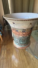 Vintage United Wilson Crackle-Glaze Porcelain Hand Painted  Vase picture