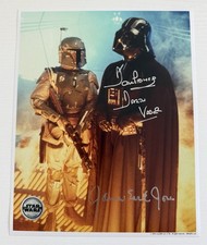 Star Wars Darth Vader 8x10 Photo Signed by Dave Prowse and James Earl Jones picture
