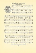 UNIVERSITY OF MISSOURI Song w/Seal c1937 