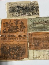 Vtg 1890’s Wild Moorish Caravan Circus Handbill Jennie O’Brien Worlds Horse Fair picture