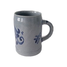 Vintage Thewalt Blue Stoneware 0.5L Stein Western Germany 5” picture