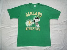 Oakland Athletics Green short sleeve T shirt Retro style Funny Cartoon AN68614 picture