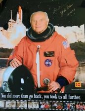 John Glenn Signed Large Kodak Promotional Color Photo Celebrating STS-95 Flight picture