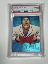 2017 Fleer Ultra Marvel Kingpin MM38 Precious Metal Gems PMG Blue 16/49 PSA 7 picture