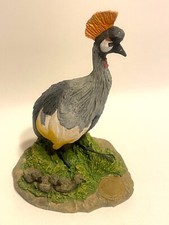 Vtg 1990 William Holden Wildlife Foundation ~ Crested Crane & Babies ~ #637/9500 picture
