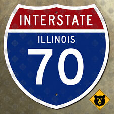 Illinois Interstate 70 route marker road sign Collinsville East St Louis 18x18 picture