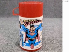 Vintage 1978 DC Comics Superman Aladdin Thermos w/Cup & Lid Complete Superhero picture