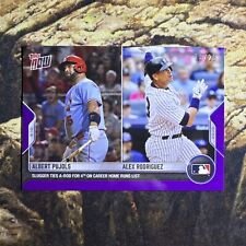 Albert Pujols 2022 Topps Now 880 Purple Ties A-Rod In HRs St Louis Cardinals /25 picture
