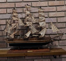 Large Wooden Representation Handmade 1853 Young America Clipper Ship 29.5” picture