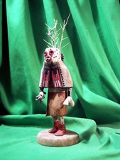 Hopi Kachina Doll -The  Masau'u Kachina, by Philbert Poleyestewa - Incredible picture