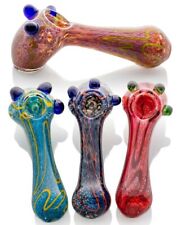 Buy 1 Get 1 50% Off 4.5″ PREMIUM Glass Spoon Pipe Tobacco Bowls - Marble Hammer picture