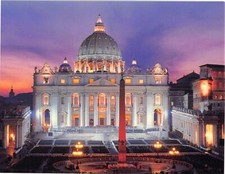 Postcard St. Peter's Square Rome Italy picture