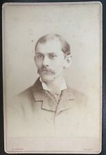 1880s Chicago Cub Fred Pfeffer Baseball Cabinet Card Moses Fleetwood Walker Foe picture