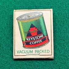 Vintage KEYSTONE COFFEE Can MATCHBOOK picture