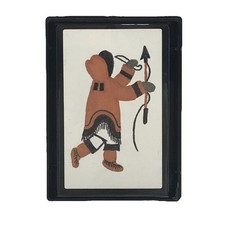 Vintage Eskimo Inuit Playing Cards Deck Tapestry Drawing Native Artist Set picture