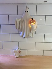 Joann place & Time ghost with lighted pumpkin plus ornament included picture