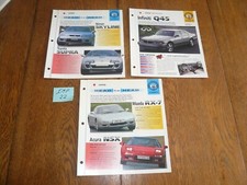 Three From Japan Hot Cars UNIQUE IMP BROCHURES - IMP 22 - Nissan Mazda Infiniti picture