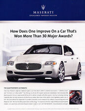 2007 Maserati Quattroporte Auto - 30 awards -  Classic Advertisement Ad A47-B picture