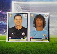 Ederson/nathan ake 2020-21 panini fifa 365 manchester city #43a/43b picture