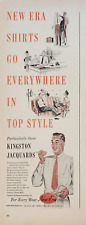 1947 New Era shirts Vintage ad Kingston Jacquards picture