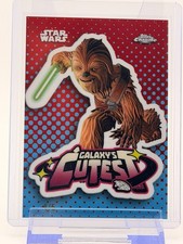 2026 Topps Chrome Star Wars Wookiee Galaxys Cutest #QT-15 Red /5 Chewbacca picture