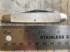 VINTAGE CASE XX MOP PEARL KNIFE 3 DOT #079 SS 1977 picture