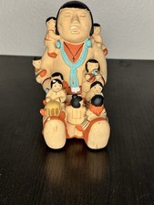 Vintage 1984 Teissedre Storyteller Pottery Figurine picture