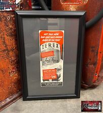1941 ZEREX DuPont Anti-Freeze Professionally Framed Print Ad - Gas & Oil Sign picture