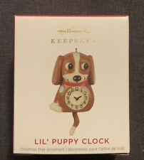 *LiL' Puppy Clock* ~ 2021 Hallmark Mini Christmas Ornament ~ Super Cute ~ NIB  picture