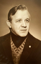 Affectionate handsome young man guy portrait soviet life ussr vintage photo picture