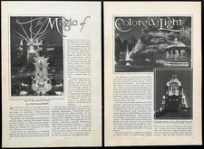 “The Magic of Colored Light” 1930 pictorial Exhibitions~Architecture~Memorials picture